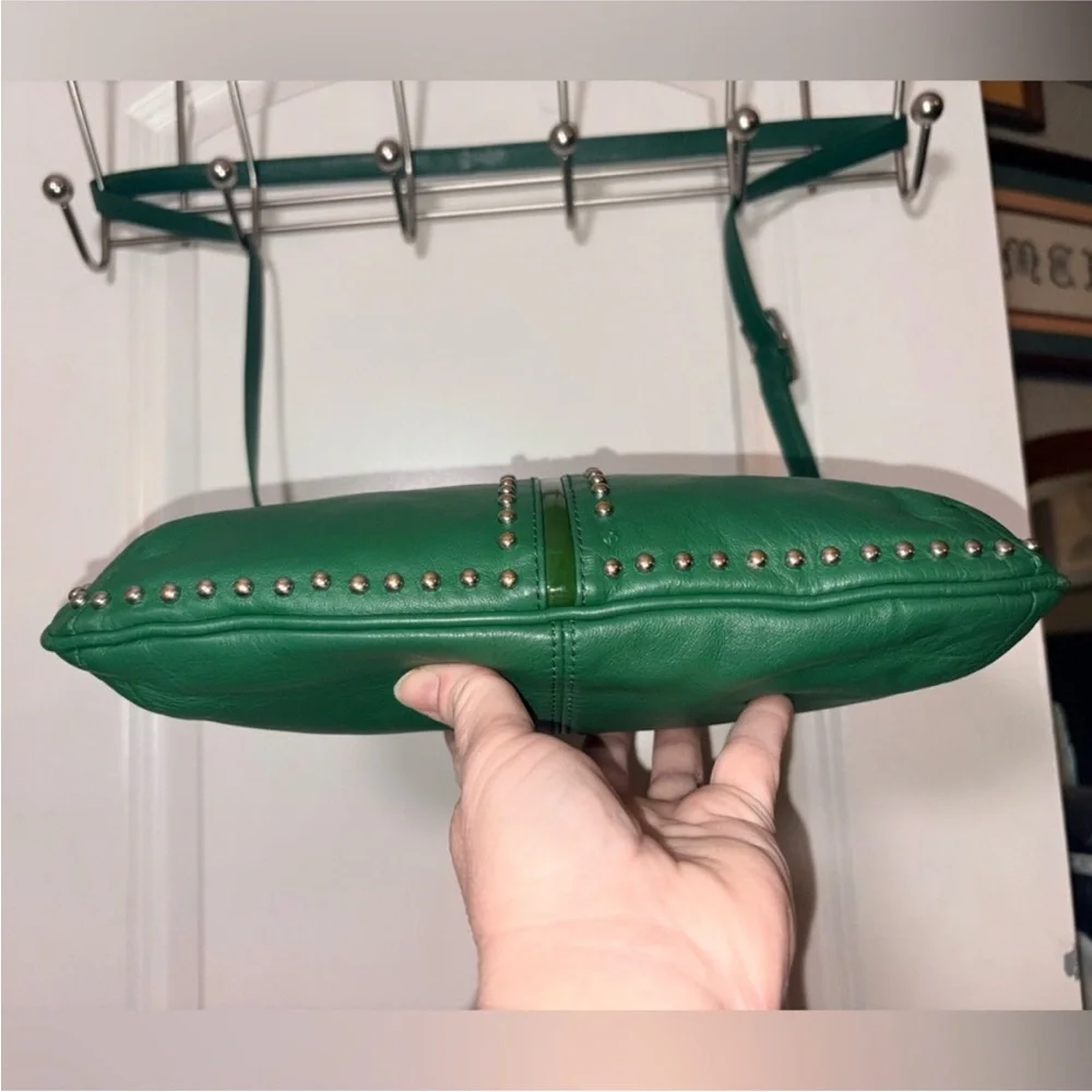 💚 Brighton Emerald Green Leather Crossbody - Picture 6 of 16